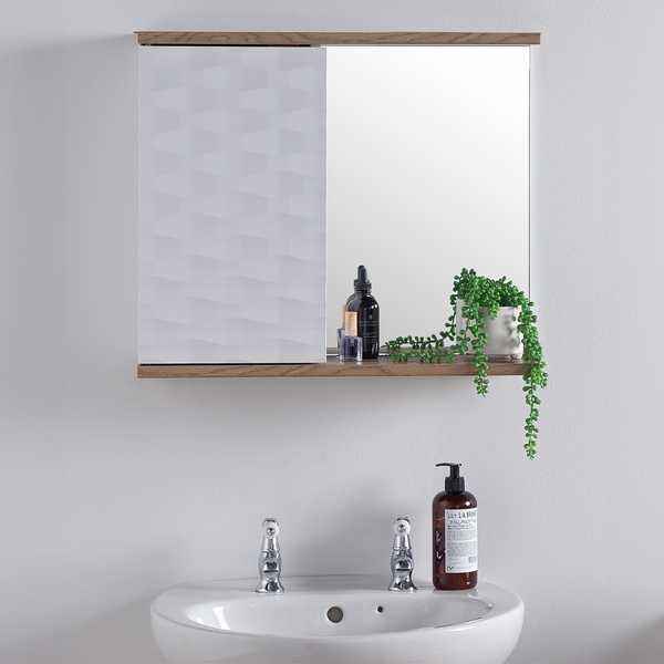 Wall mirror with storage.